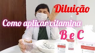 Como aplicar complexo B e vitamina C-saiba mais.