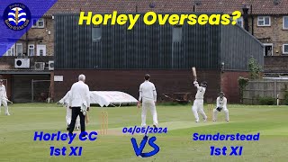 Horley CC 1st XI vs Sanderstead 1st XI! First game of the year and there's form with bat and ball!