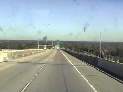 Interstate 310 Northbound Crossing The Mississippi River - YouTube