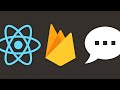 Create A Full-Stack Chat App with React and  Firebase(Authentication, database)