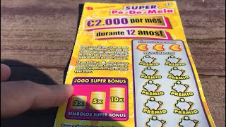 Bom dia ☀️ 👋🏼🇵🇹 outside scratching is weird but fun. Super pé-de-meia (savings) Portugal lottery