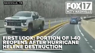 FIRST LOOK: Portion of I-40 in Tennessee opens months after Helene destruction