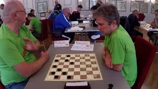 Domcev - Norvaisas. European Draughts-64 Championship 2021 (blitz)