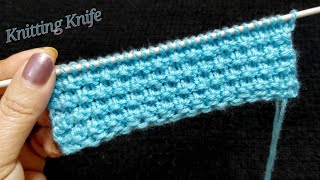 बेहद आसान बारीक बुनाई, Easy Granule Stitch Knitting Pattern for All Projects