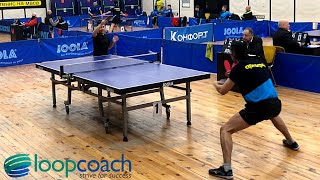 Table Tennis Bulgarian Premier League | S - 2020/2021 | P. Krastev (black) vs. C. Christonov (blue)