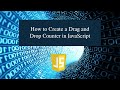 How to Create a Drag and Drop Counter in JavaScript