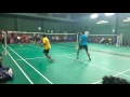 Praveen and Surya vs Sunil gladson and Raghavan mensdouble finalAmbedkar badminton association 2016