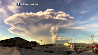 Erupción Volcán Calbuco Chile + Timelapse HD (22-04-2015)