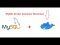 Downloading docker mysql image