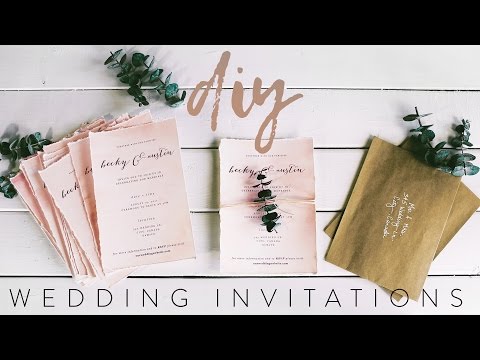 DIY MY WEDDING INVITATIONS WITH ME! DIY MY WEDDING INVITATIONS WITH ME!