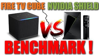 New Fire TV Cube Vs  Nvidia Shield TV Benchmark! Is the Fire TV Cube 3rd Gen Faster Than The Shield?