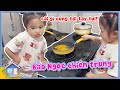 Bảo Ngọc tự vào bếp chiên trứng làm ba Dương Lâm mẹ Quỳnh Quỳnh sảng hồn