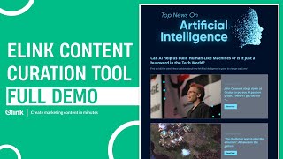 elink Content Curation Tool Demo