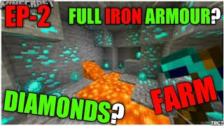 I Found Diamonds and made full iron armor, minecraft EP2 | | #TechToaster