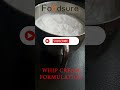 Non Dairy Whip Cream Recipe Formulation FoodSure at Your Service! Call +91-8826313121