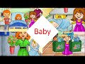 My play home plus ( my mom is pregnant she has a baby boy ) 🤰👶👩🏼‍🍼 episode 80