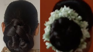 अंबाडा हेअरस्टाईल फक्त २ मिनिटात वेणी पासून Beautiful Juda Hairstyle |