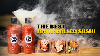 Epic Hand Rolled Sushi B Roll | Sugo Hand Roll Bar and Fix Hot Sauce