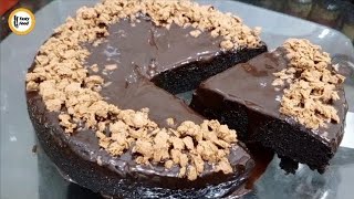 Only 3 Ingredient Chocolate Cake Recipe | No Cream No Oven, Kadai, Eggs Super Easy Chocolate Cake