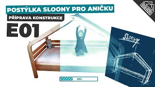 Postýlka Sloony pro Aničku „vyrobeno ze zbytků“ | E01 Příprava a spojování konstrukce | VYROB SI SÁM