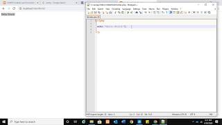 PHP Programming - Lesson 1 - Hello World