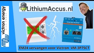 Victron VM-3p75ct energiemeter plaatsen EM24 vervangen