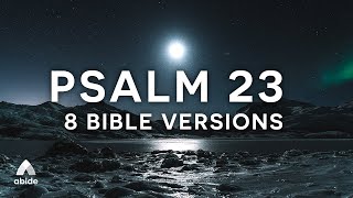 Psalm 23 (8 Bible Versions) - Fall Asleep Fast with Bible Verses For Peaceful Restorative Deep Sleep