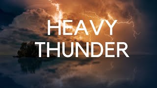 ⚡️ Heavy Thunder, Fierce Wind & Rain Sounds For Sleeping Relaxing  Lightning Clap Storm Ambiance
