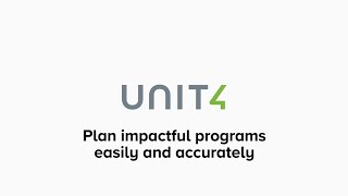 Unit4 Nonprofit Explainer #5 - Plan impactful programs easily and accurately