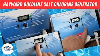 Hayward Aqua Rite Goldline Salt Chlorine Generator Light Information