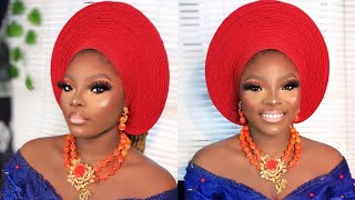 WORKSHOP VIDEO - How to style an advance round gele ( WELL EXPLAINED )