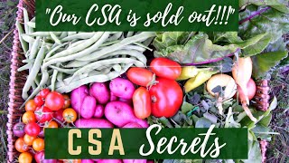 CSA tips - Secrets to growing a successful CSA farm!