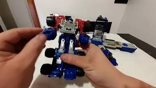 How to transform 2002-2003 Transformers Armada Optimus Prime and partner Minicon Sparkplug