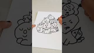 How to draw BT21 Characters ||Amazing Art \u0026 Craft