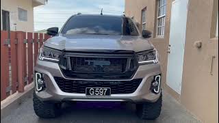 Toyota Hilux Revo/Rocco front end customised by Zaks Auto Supplies Barbados .