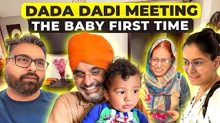 Baby Meeting His Dada Dadi For The First Time | Emotional