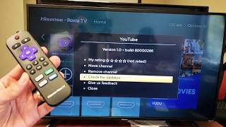 How to Update Apps on Hisense Smart TV (Roku TV)