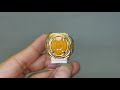 Cincin batu Akik Yakut Yellow Sapphire Asli (Kode 1908)