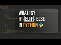 if elif else in Python | python tutorial for beginners