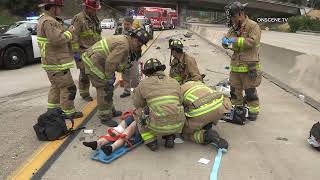 I-805 Major Injury Ejection Crash
