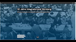 50 Jahre Integrationsrat Nürnberg - Vorstellung der digitalen Ausstellung