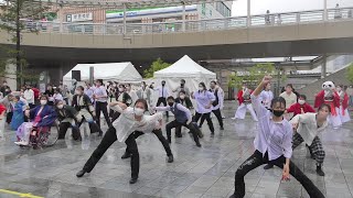 「総踊り♪なんでもかんでもええじゃないか～♪NON☆HOI」のんほいよさこい2022【豊橋駅南口広場】