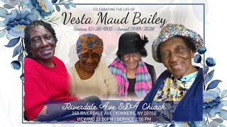 Vesta Maud Bailey Funeral Service