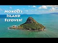 Drone Flight to Mokoli'i Island (Chinaman's Hat) - 4K