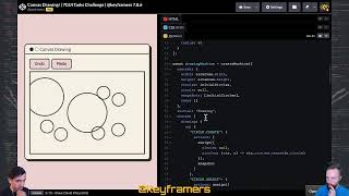 LIVE: Canvas Drawing! 7GUIs Challenge with XState | @keyframers 4.8.6