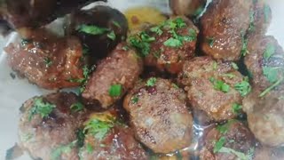 THỊT HEO BĂM VIÊN SỐT MẮM TỎI