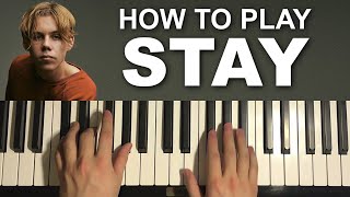 The Kid LAROI, Justin Bieber - Stay (Piano Tutorial Lesson)