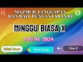 Mazmur Minggu Biasa X, 9 Juni 2024 Edisi Baru, Tahun B || Lilian Sinaga