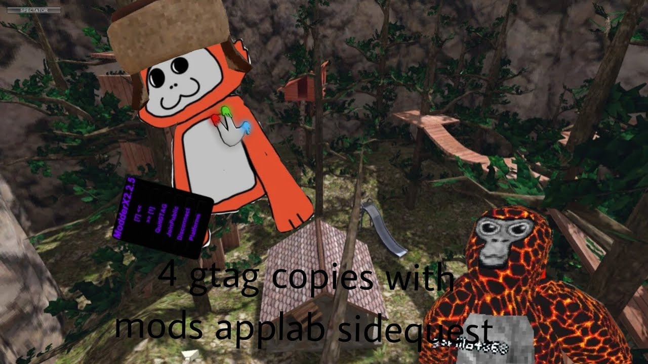 Four Gorilla Tag Copies With Mods Youtube