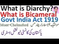 What is Diarchy in India & Pakistan (History)? Govt of India Act 1919 | Montague Chelmsford Reforms